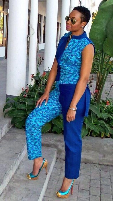 Ankara shirt and clearance trouser for ladies